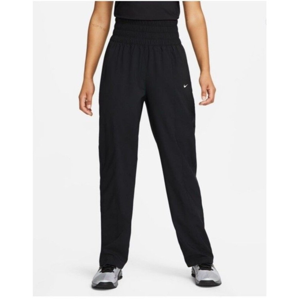 Womens nike Ultra High Rise Black Trouser Track Pants Size Small
